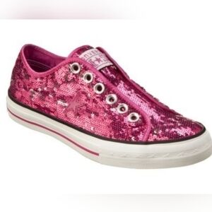 Converse One Star Pink Sequins Sneakers